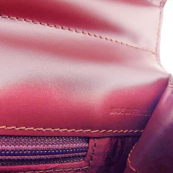 Cartier Clutch Bag Bordeaux x Leather x Gold Hardware Authentic Used - Picture 12 of 12